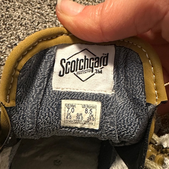 Vans Tan and Cream High-Top Sneakers - Picture 3 of 6